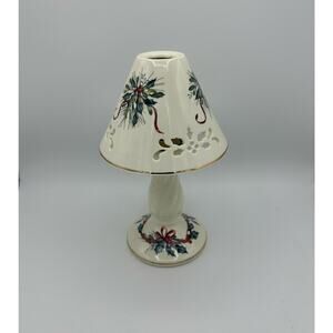 Lenox Winter Greetings Candle Lamp Candle Holder in Box 10 inch New